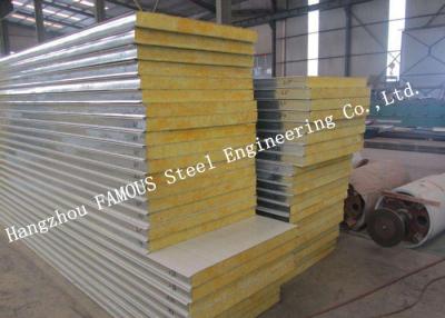 China Fast Construction Easy Installation Rock Wool Sandwich Panels Water Proof Wall Systems for sale