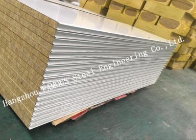 China 950mm Width Fire Resistant Mineral Wool Sandwich Wall Panels Durability and Long Life Time for sale