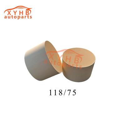 China Ceramic Carrier Anisotropic High Quality Three Way Catalytic Filter Element Euro 1-5 Model 118 X 75 for sale