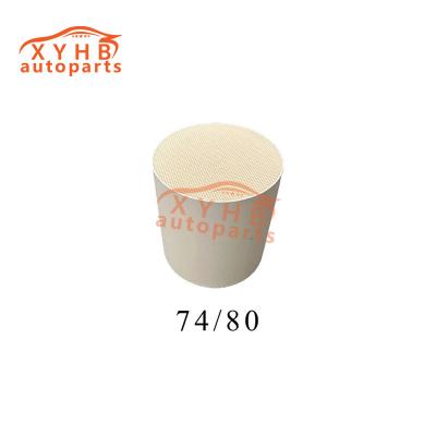 China Gasoline Vehicle Diesel Vehicle Three Way Catalytic Ceramic Carrier Euro 1-5 Model 74 X 80 for sale