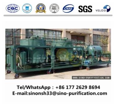 China Precision Filtration Waste Oil Regeneration Plant 8000L / H GER Series 192 KW for sale