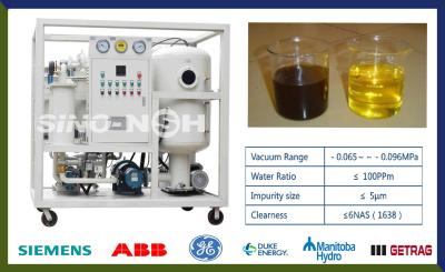 China Multi Stage Vacuum Lubricating Oil Purifier With Wheels 1900mm for sale
