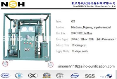 China 36Kw 3000L/ H Portable Vacuum Dehydration Oil Purification System Customizable for sale