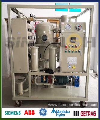 China Purificador de aceite de transformador de vacío de desgasificación de doble etapa 1800LPH automático en venta