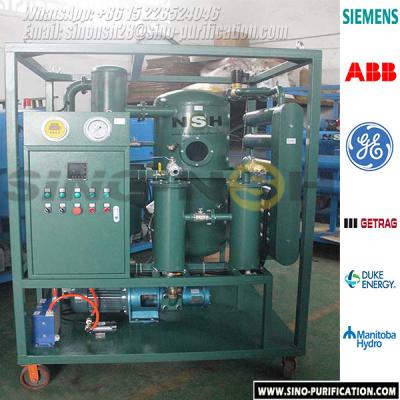 China Etapa doble alto 36kW eficiente 3000L/H del purificador de aceite del transformador del SGS de la calefacción de aceite en venta