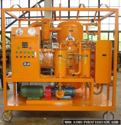 China Double Stage Vacuum Oil Purifier Mobile Type Improve Insulation Oil Dehydration for sale