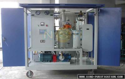 China 5 PPM Water Content Vacuum Oil Centrifuging Machine , Mobile Type Oil Purifying Machine for sale