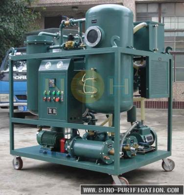 China High Efficiency  Turbine Oil Purification System Water Content ≤100 PPM Custom Color for sale