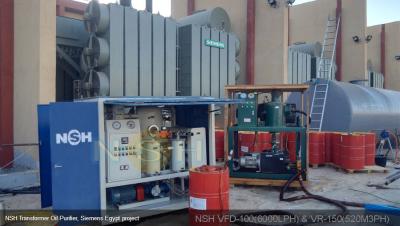 China High Vacuum Transformer Oil Purifier With Steel Cover Enclosure Dehydration for sale