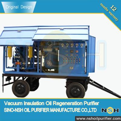 China Double Stage Transformer Oil Filtration , Dielectric Strength Improving Transformer Oil Treatment for sale