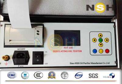 中国 80KV 100KVオイルの絶縁耐力のテスター、固定タイプ変圧器オイル テスト セット 販売のため
