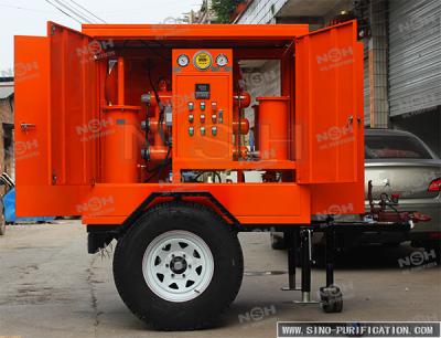 Chine Réservoir mobile de la machine T de filtration d'huile de transformateur de centrifugeuse pour une meilleure déshydratation à vendre