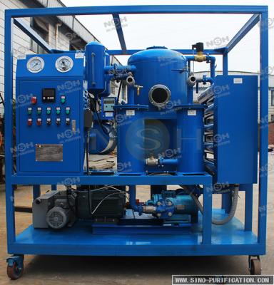 China Unidade azul 800-1600KGS da desidratação do vácuo dos sistemas da purificação de óleo/380V 50HZ à venda