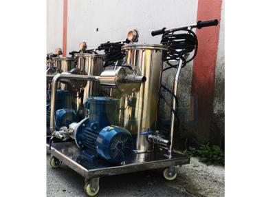China Stainless Steel Portable Oil Purifier Unit For Hydraulic Oil High Efficiency for sale