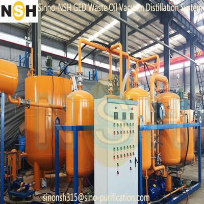 China Recycling Vacuum Distillation Lubricating Oil Purifier GED Series for sale