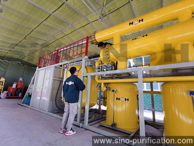 China 50KW Recycling Vacuum Oil Filter Machine 3T/D Lubricant Oil Filtration Machine for sale