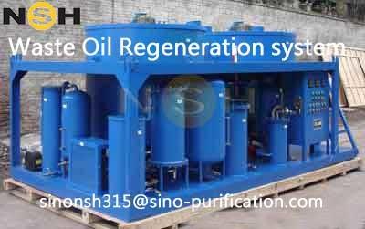 China Degassing Lubricating Oil Purifier Diesel Oil Vacuum Distillation Plant for sale