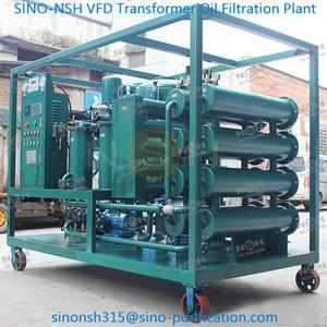 China Transformer Oil Filtration Plant  Insulation Oil Purifier Double Stage High Efficiency Vavuum Oil Filtration Mahine for sale