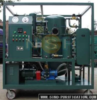 China Durable Dehydration 4000L/h Used Insulation Oil Double-Stage Vacuum oil Purifier for sale