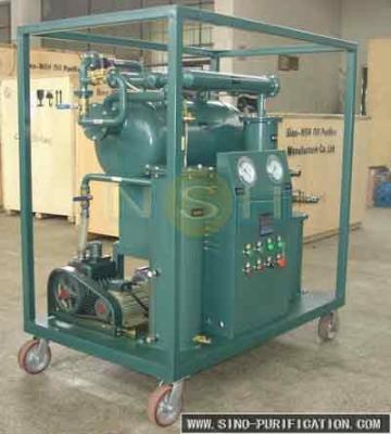 China 1800L/H Steel Enclosure Shieled Dehydration Vacuum Transformer Oil Purifier for sale