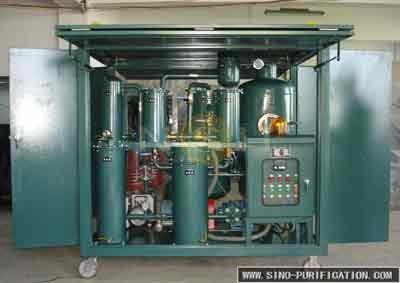 China 9000L / H Vacuum Lubricating Oil Purifier 120 Kw Explosion Proof for sale