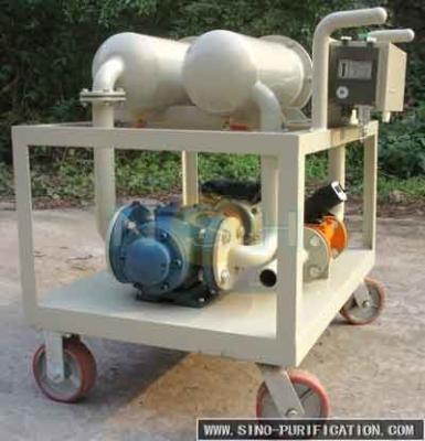 China 0.75kw Lubrication Oil Recycling Machine With Double Stage Filter for sale