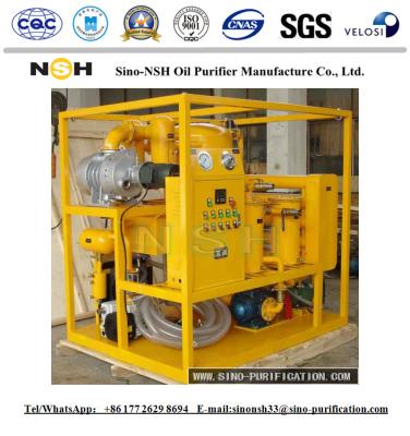 China Vacuum Transformer Portable Oil Purifier 6000L/H Mobile System 135Kw Double Stage for sale