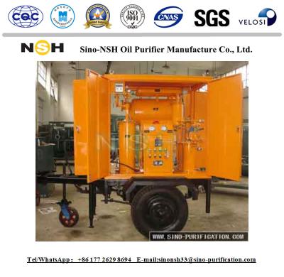 China Purificación de aceite del transformador de la sola etapa 11KW 600L/máquina del filtro de vacío de H en venta
