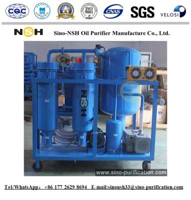 China O purificador de óleo 380v da turbina 6000L/H limpa o sistema da filtragem da pressão negativa à venda