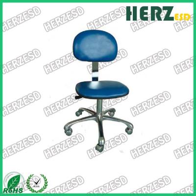 China ESD Fabric Antistatic Chair PU Leather Work Stool Adjustable Height for sale