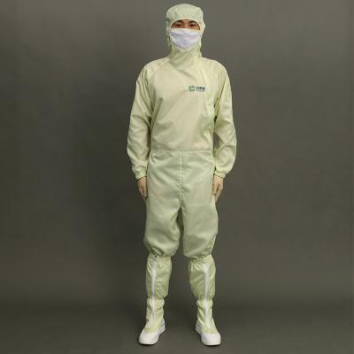 China ESD Anti Static Jumpsuit Work Joined Garment For Cleanroom for sale