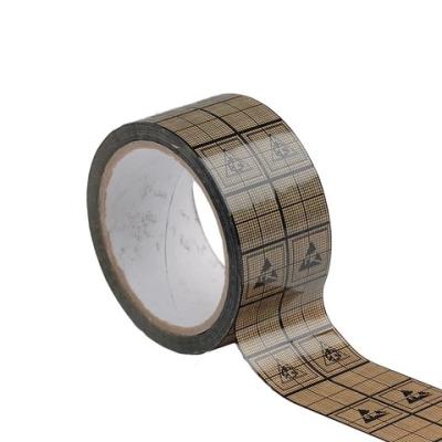 中国 36m Antistatic Gridding Graphic Printing ESD Opp Tape For Sealing Intimate Packaging 販売のため