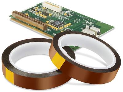 China 6.0mm Polyimide Film Silicone Masking Kpt ESD Warning Tape Heat Resistant en venta