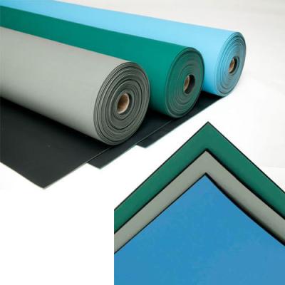 China 10e6 - 10e9 ohm ESD Rubber Mat Roll 1m / 1.2m Width Antistatic Table Mat for sale