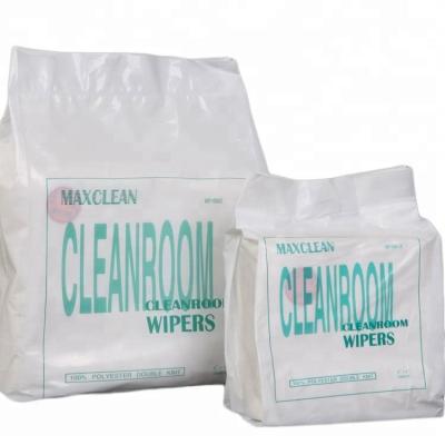 China White Cleanroom Disposable Paper Wiper Spunlace Nonwoven 300pcs/Pack 6*6inch for sale