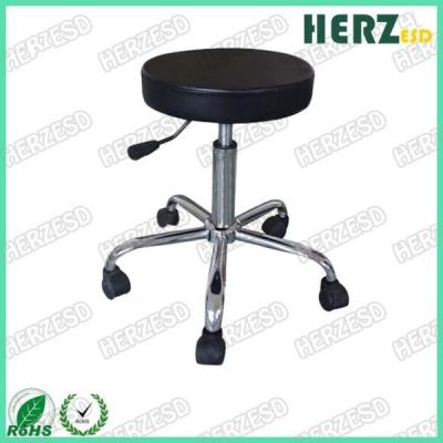 China PU Leather Surface ESD Safe Chairs / Ergonomic Lab Stools Feet Rest Available for sale