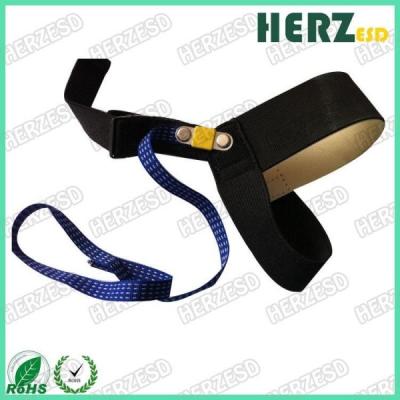 China 1M Ohms Resistor ESD Safety Strap / Heel ESD Grounding Strap Conductive Rubber Material for sale