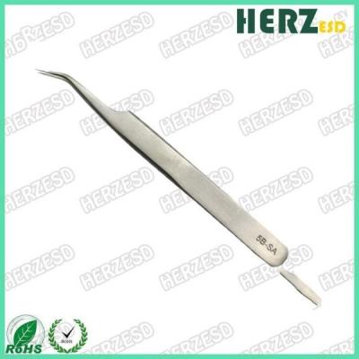 China Smooth Lines Electrostatic Discharge Tools Not Easy Deformation Curved Tips Tweezers for sale