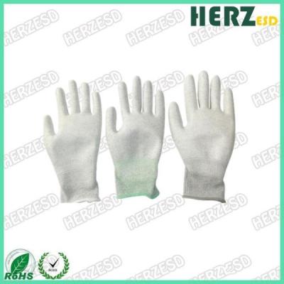 Китай Перчатки руки ESD перчатки нейлона ESD отделывают поверхность резистивность 1x106-8/Cm для регуляции электронных частей продается