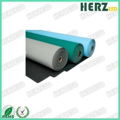Chine Anti tapis statique résistant à la chaleur d'établi, matériel sûr de caoutchouc nitrile de tapis d'ESD à vendre