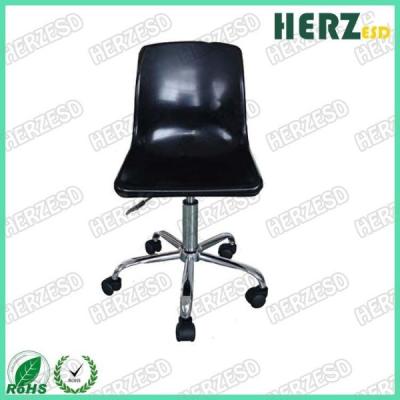 China Black Plastic Black Ergonomic Industrial Chairs With Grounding Conductive Metal Chain for sale