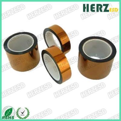 China Length 33m ESD Warning Tape , ESD Kapton Tape High Temperature Resistance for sale