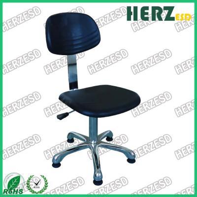 China Back Size 380 X 380mm Clean Room Chairs Class 100 With Grounding Chain for sale
