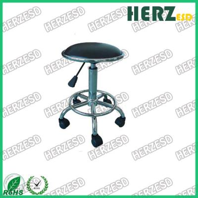 China Industrial Usage Antistatic Cleanroom ESD PU Leather Working Stool for sale