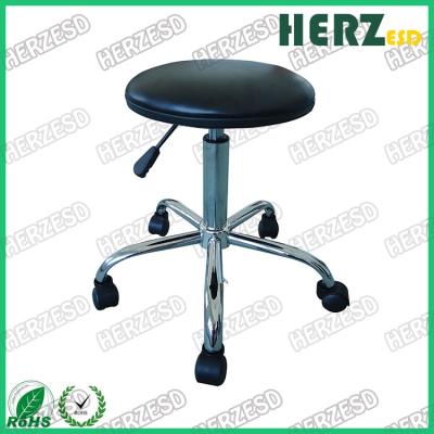 China 450-610mm Height Adjustable Lab Stool , PU Leather Surface ESD Work Stools for sale