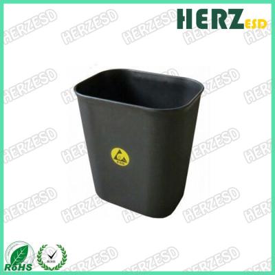China Safe 15L ESD Trash Cans / Waste Bin Protection Range 10e6 To 10e9 Ohms for sale