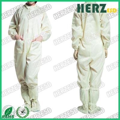 China Unisex Design ESD Protective Clothing / Anti Static Overalls For Electronic Industry for sale