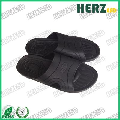 Chine Anti pantoufles statiques de sécurité noire de couleur, pantoufles de pièce propre pour des industries de semi-conducteur à vendre
