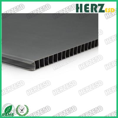 China Conductive PP Sheet ESD Storage Box PP Corrugated Hollow Sheets Conductive PP Corrugated Sheet for sale