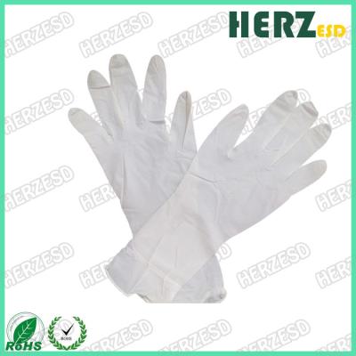 China Waterproof Anti Oil ESD Hand Gloves , Nitrile Exam Gloves Powder Free Stretchable for sale